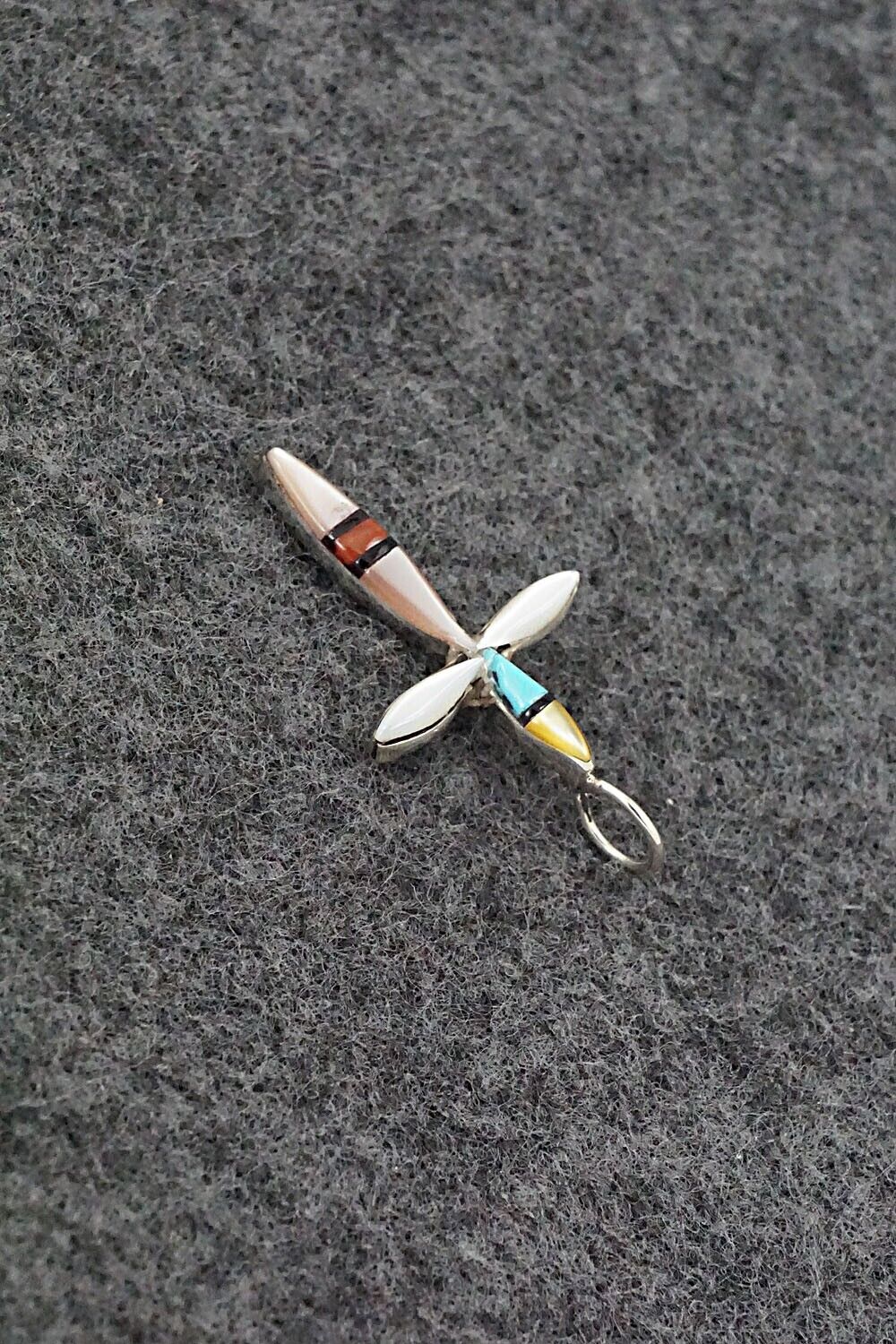 Multi-Stone & Sterling Silver Pendant - Lynette Bowannie