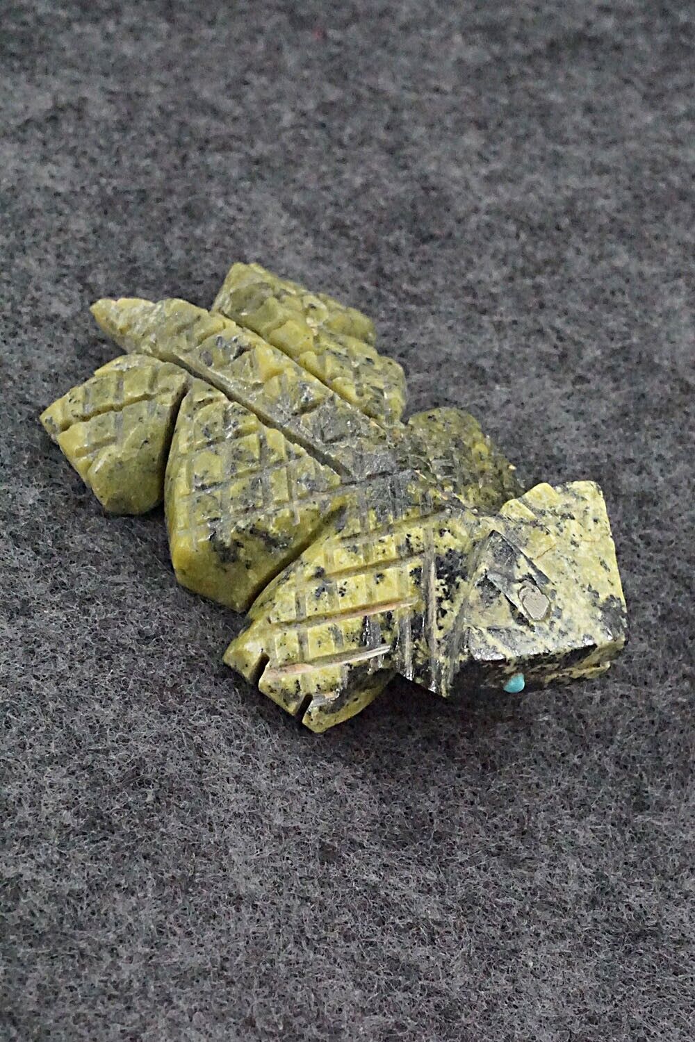 Horned Toad Zuni Fetish Carving - Carl Etsate