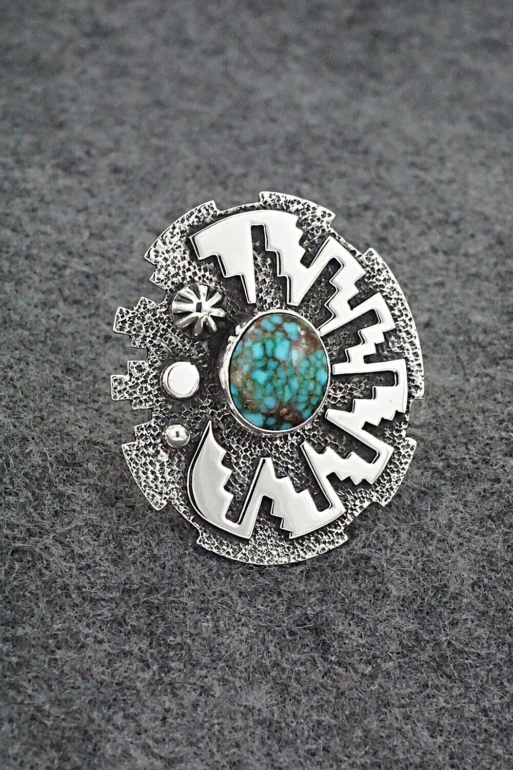 Turquoise & Sterling Silver Ring - Marita Benally - Size 8.5