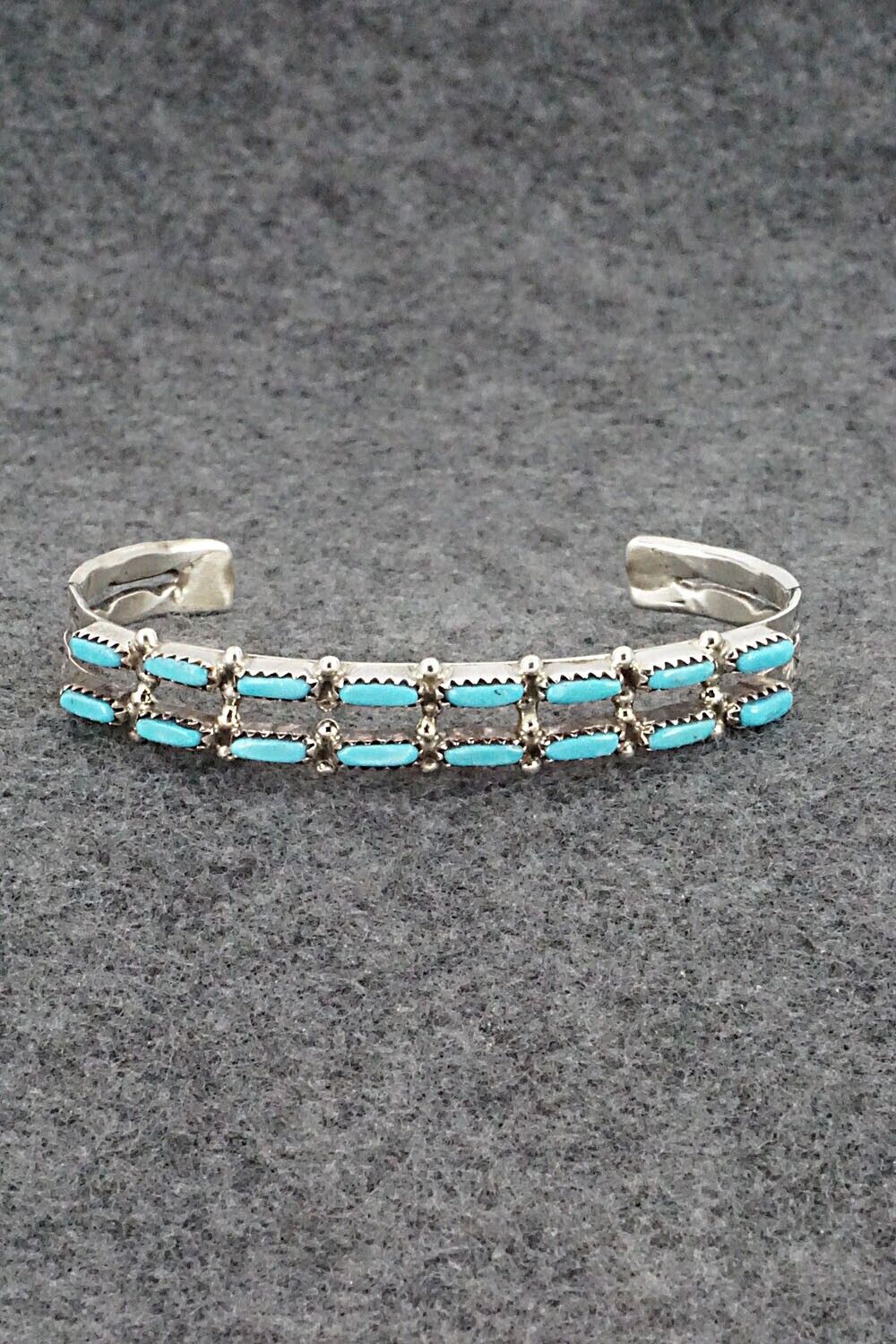 Turquoise & Sterling Silver Bracelet - Murray Hannaweeka