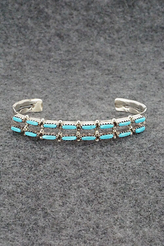 Turquoise & Sterling Silver Bracelet - Murray Hannaweeka