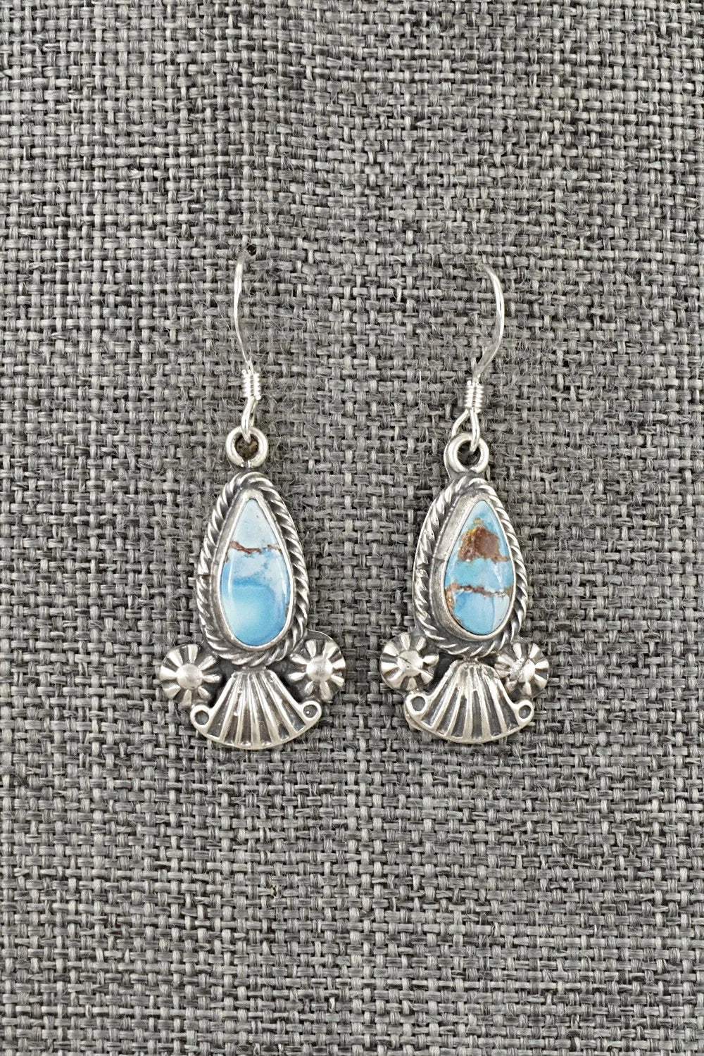 Turquoise & Sterling Silver Earrings - Verley Betone