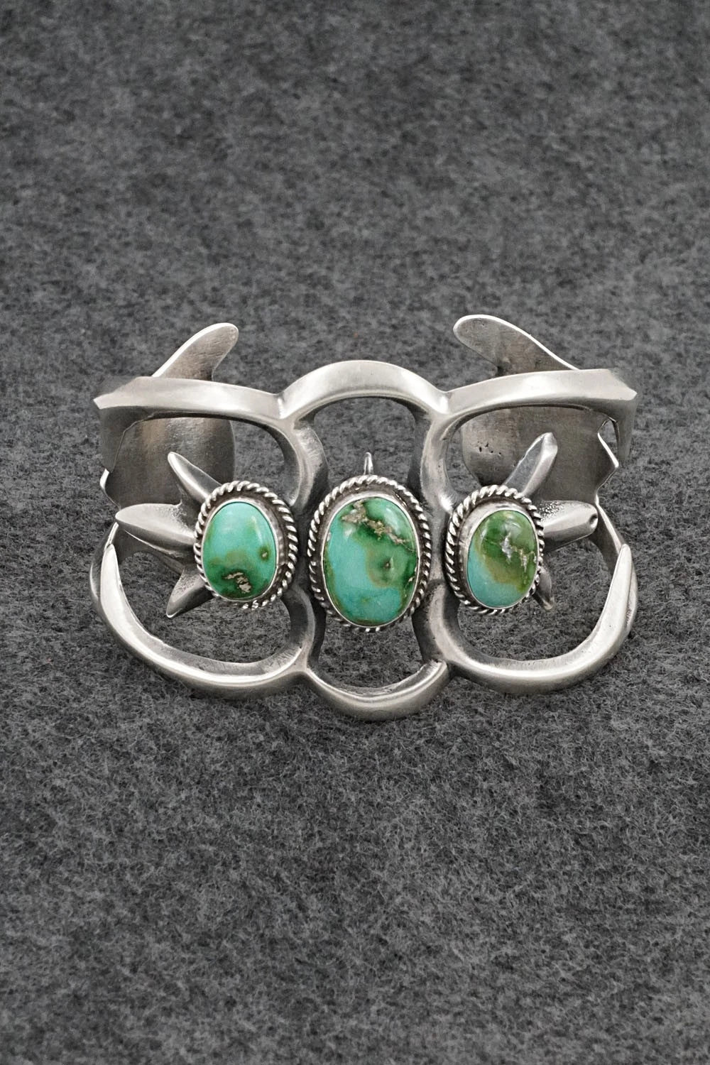 Turquoise & Sterling Silver Bracelet - Eugene Gruber