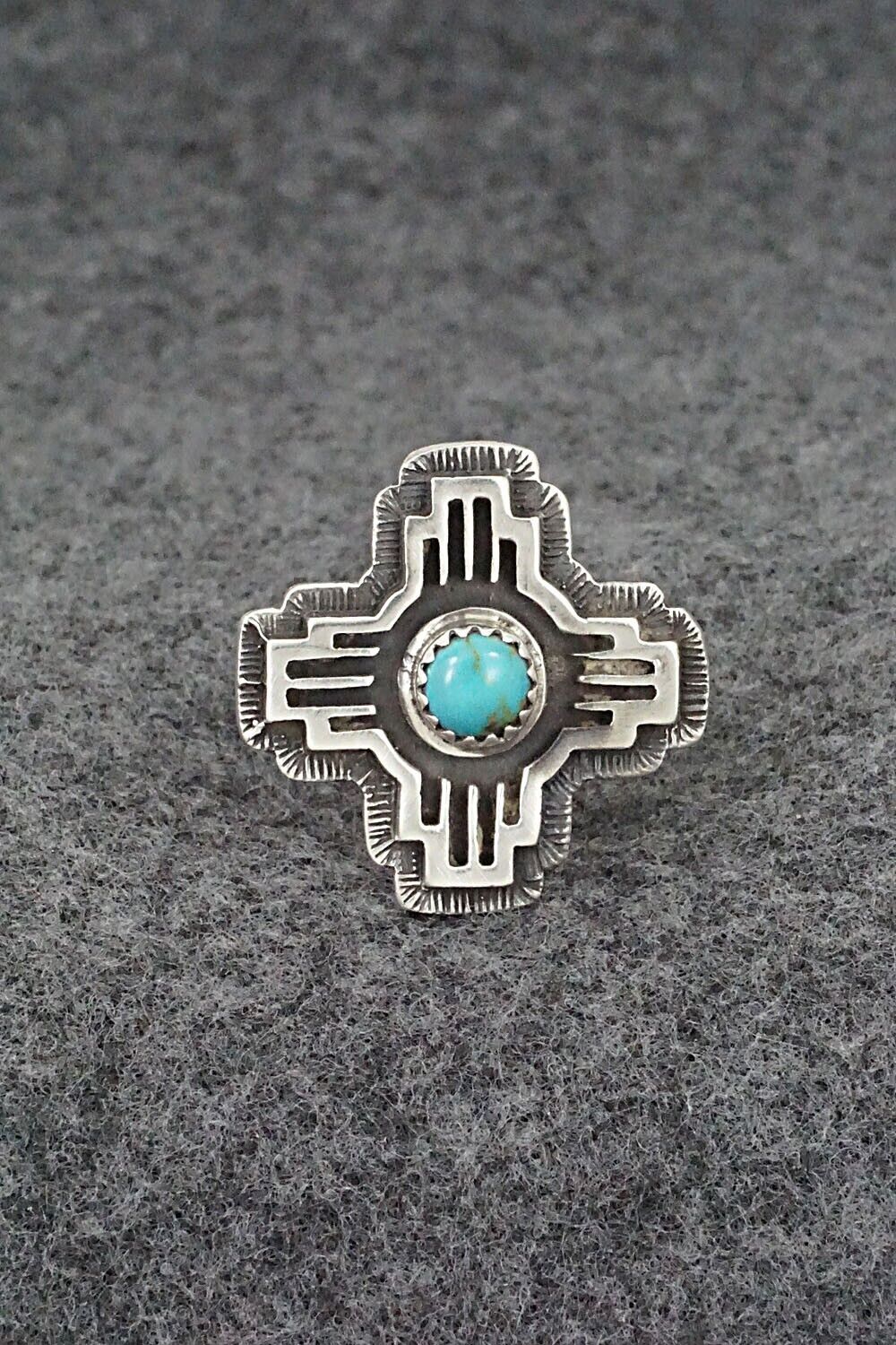Turquoise and Sterling Silver Ring - Paige Gordon - Size 9