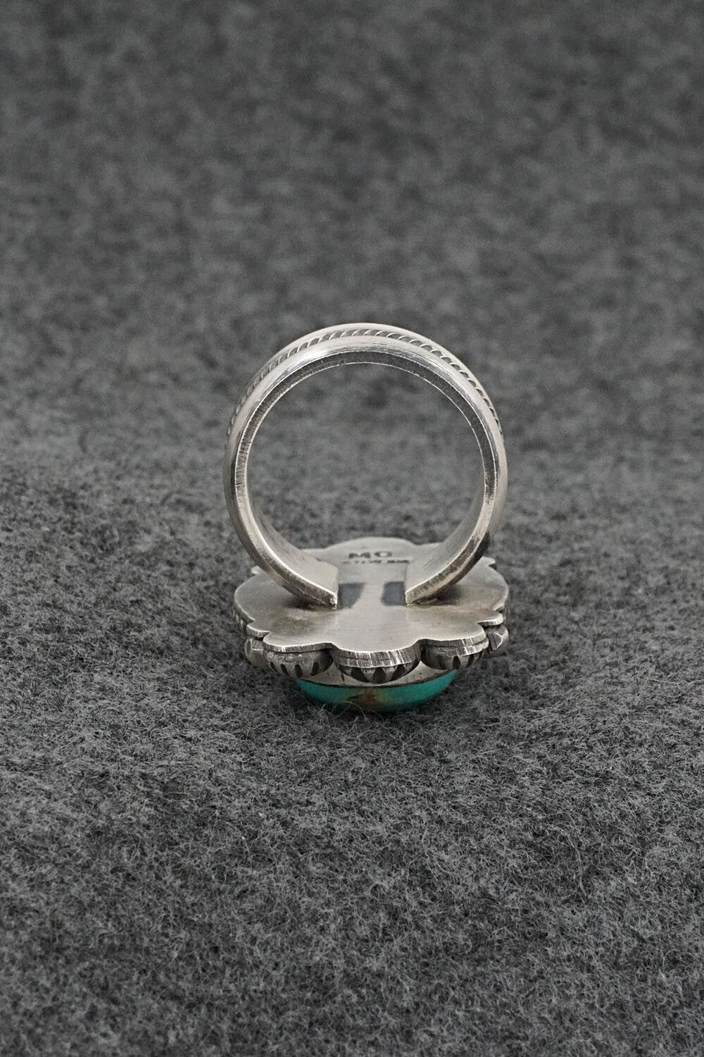 Turquoise & Sterling Silver Ring - Michael Calladitto - Size 8