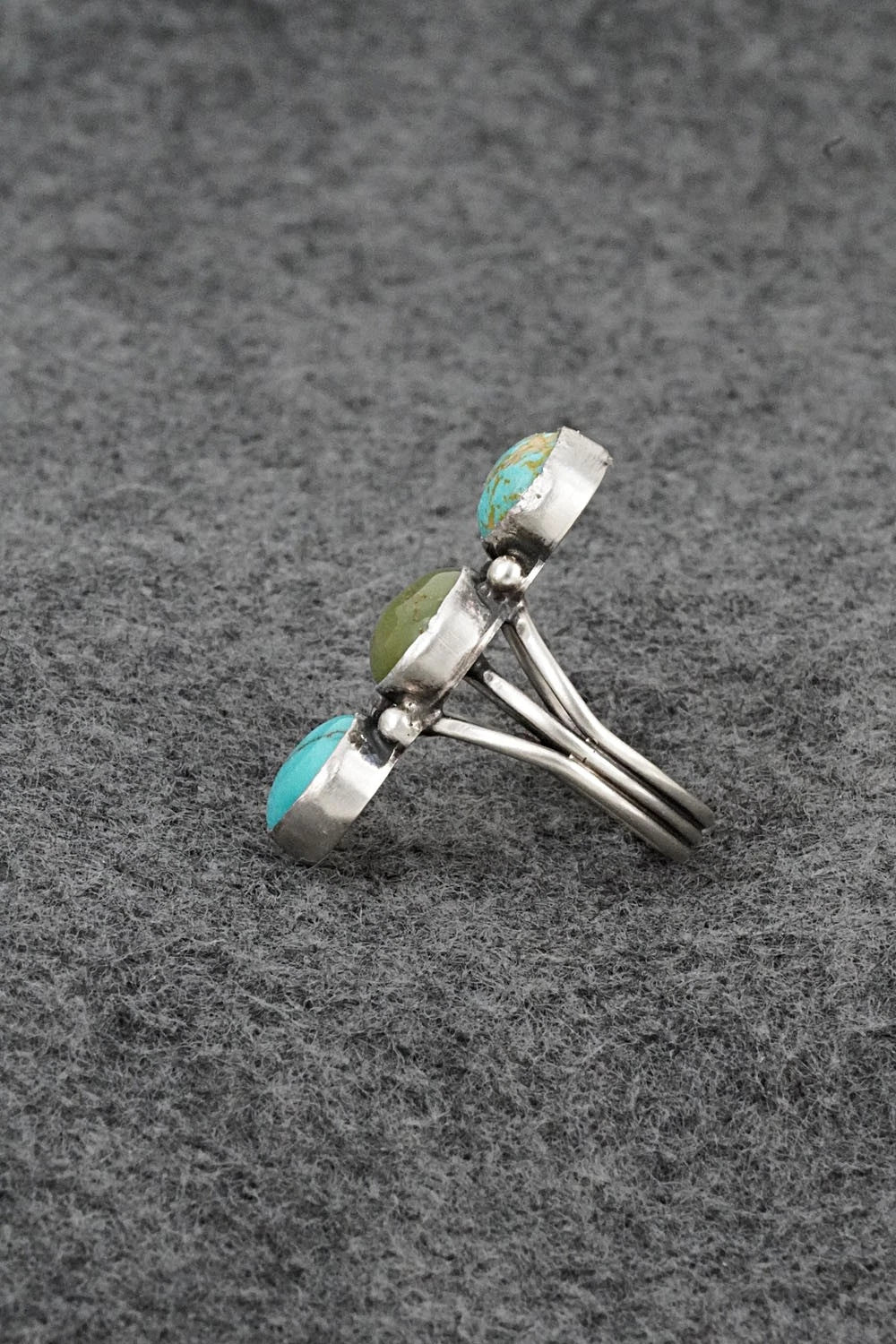 Turquoise & Sterling Silver Ring - Verley Betone - Size 6.25