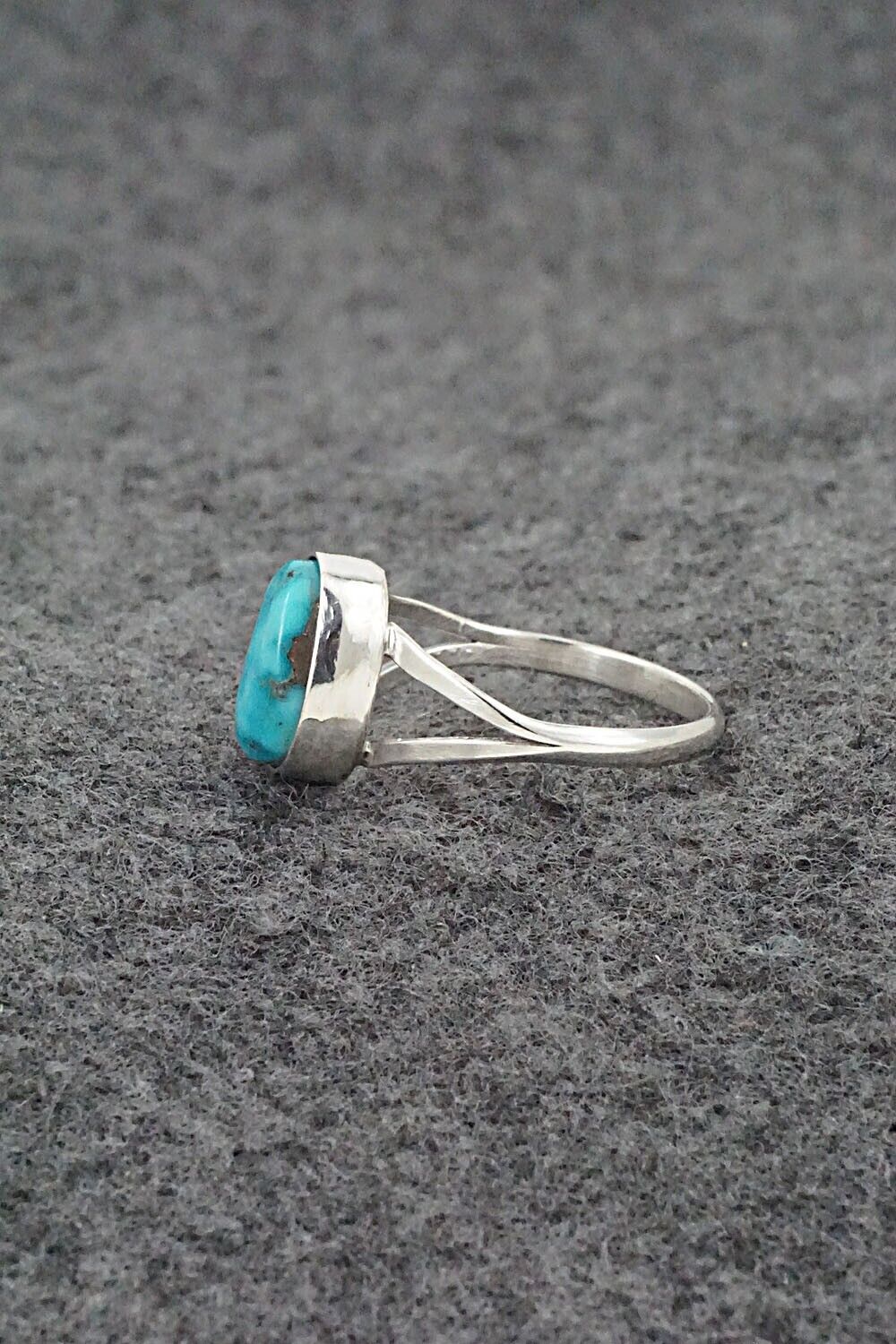 Turquoise & Sterling Silver Ring - Theresa Smith - Size 7.5