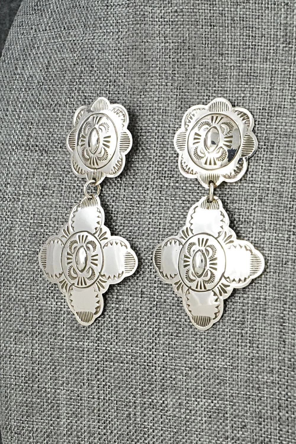 Sterling Silver Earrings - Bertha Begay