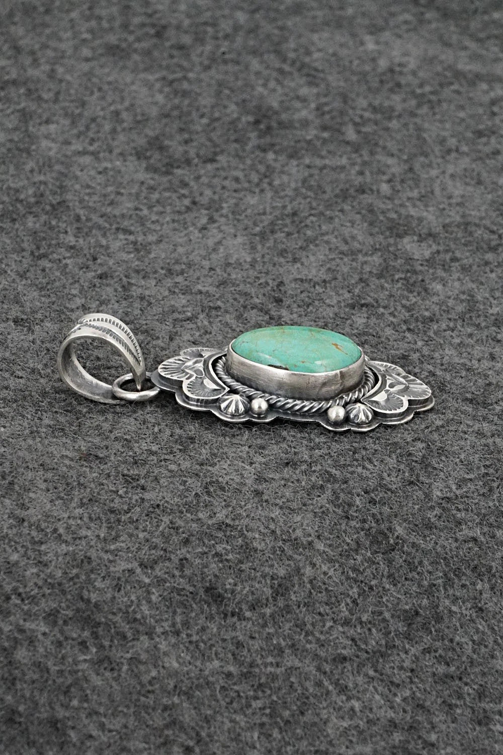 Turquoise & Sterling Silver Pendant - Randy Boyd