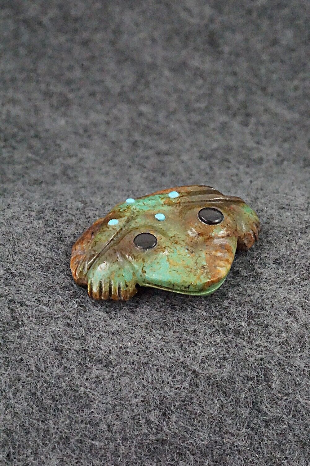 Frog Zuni Fetish Carving - Reynold Lunasee