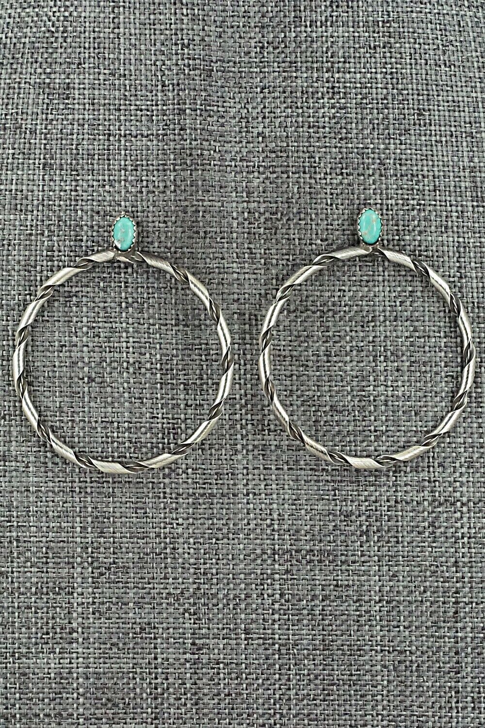 Turquoise & Sterling Silver Earrings - Nashina Tsosie