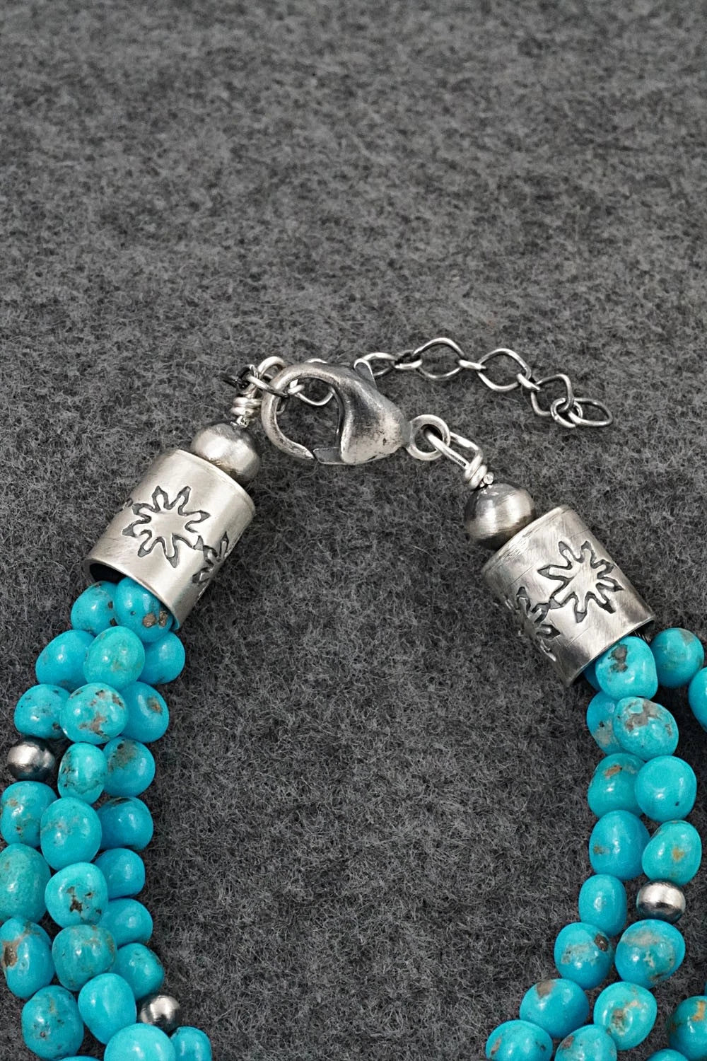 Turquoise & Sterling Silver Bracelet - Theresa Skeets
