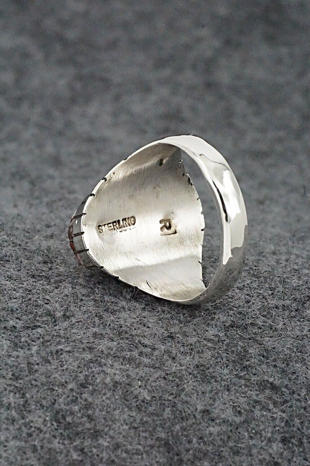Wild Horse & Sterling Silver Ring - Trevor Jack - Size 13