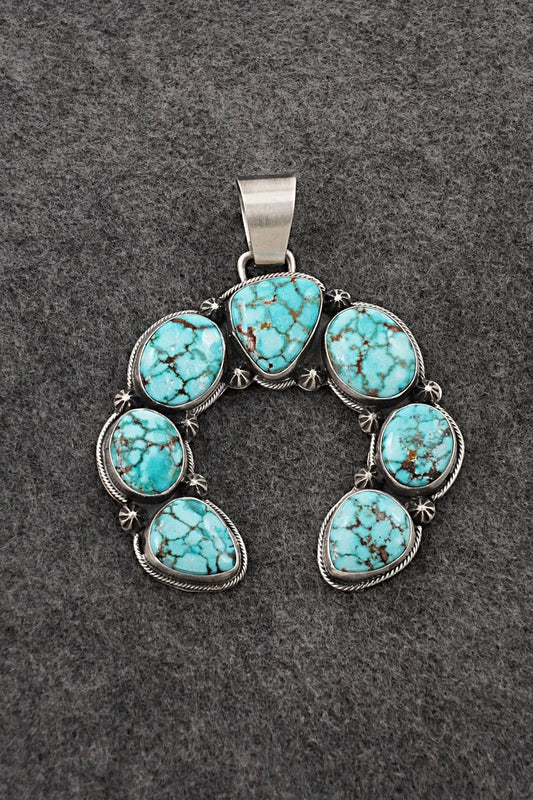 Turquoise & Sterling Silver Pendant - Bobby Johnson