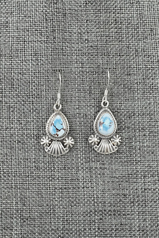 Turquoise & Sterling Silver Earrings - Verley Betone