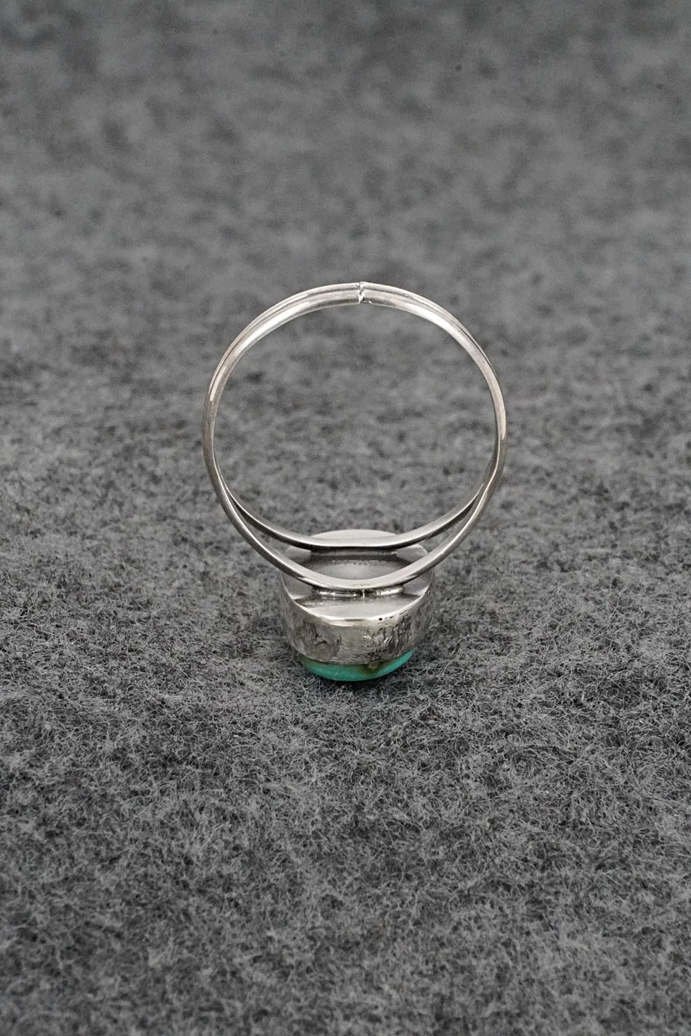 Turquoise & Sterling Silver Ring - Rosemary Saunders - Size 8