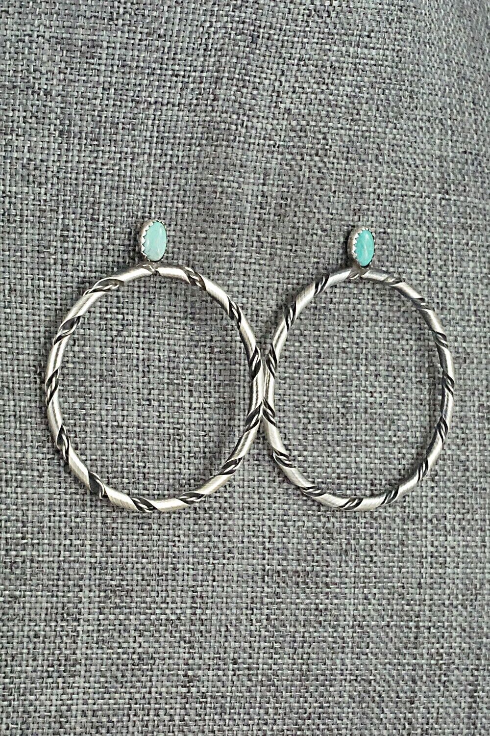 Turquoise & Sterling Silver Earrings - Nashina Tsosie