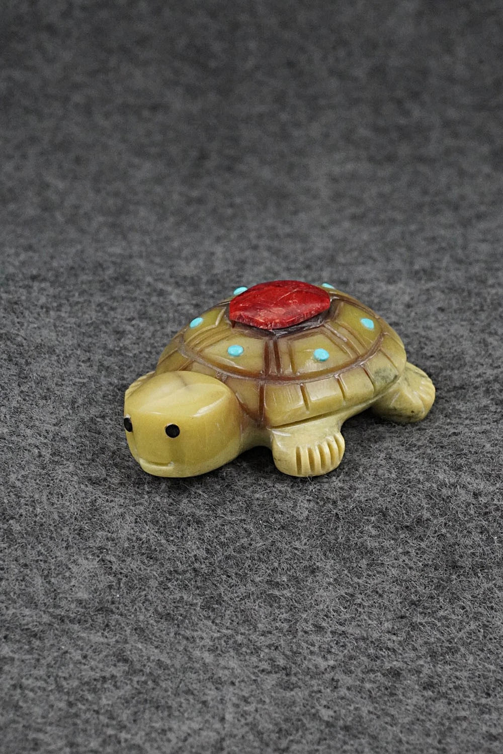Turtle Zuni Fetish Carving - Reynold Lunasee