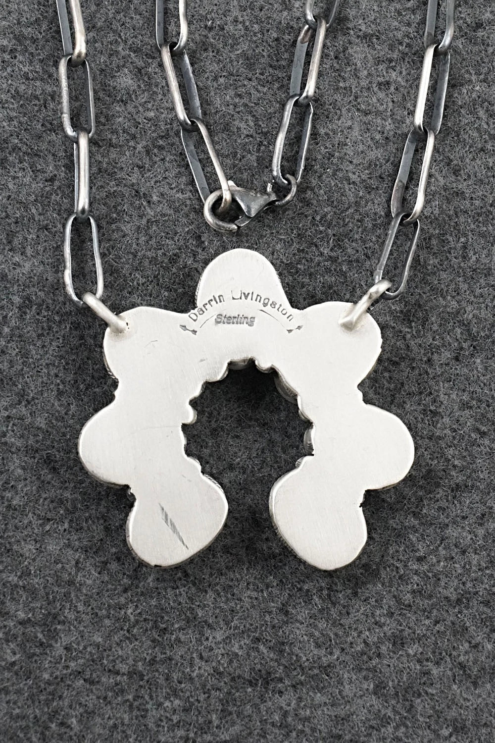 Turquoise & Sterling Silver Necklace - Darrin Livingston