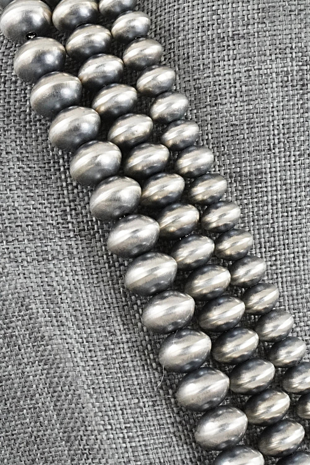 Turquoise & Sterling Silver Navajo Pearl Necklace - Gruber & Halwood