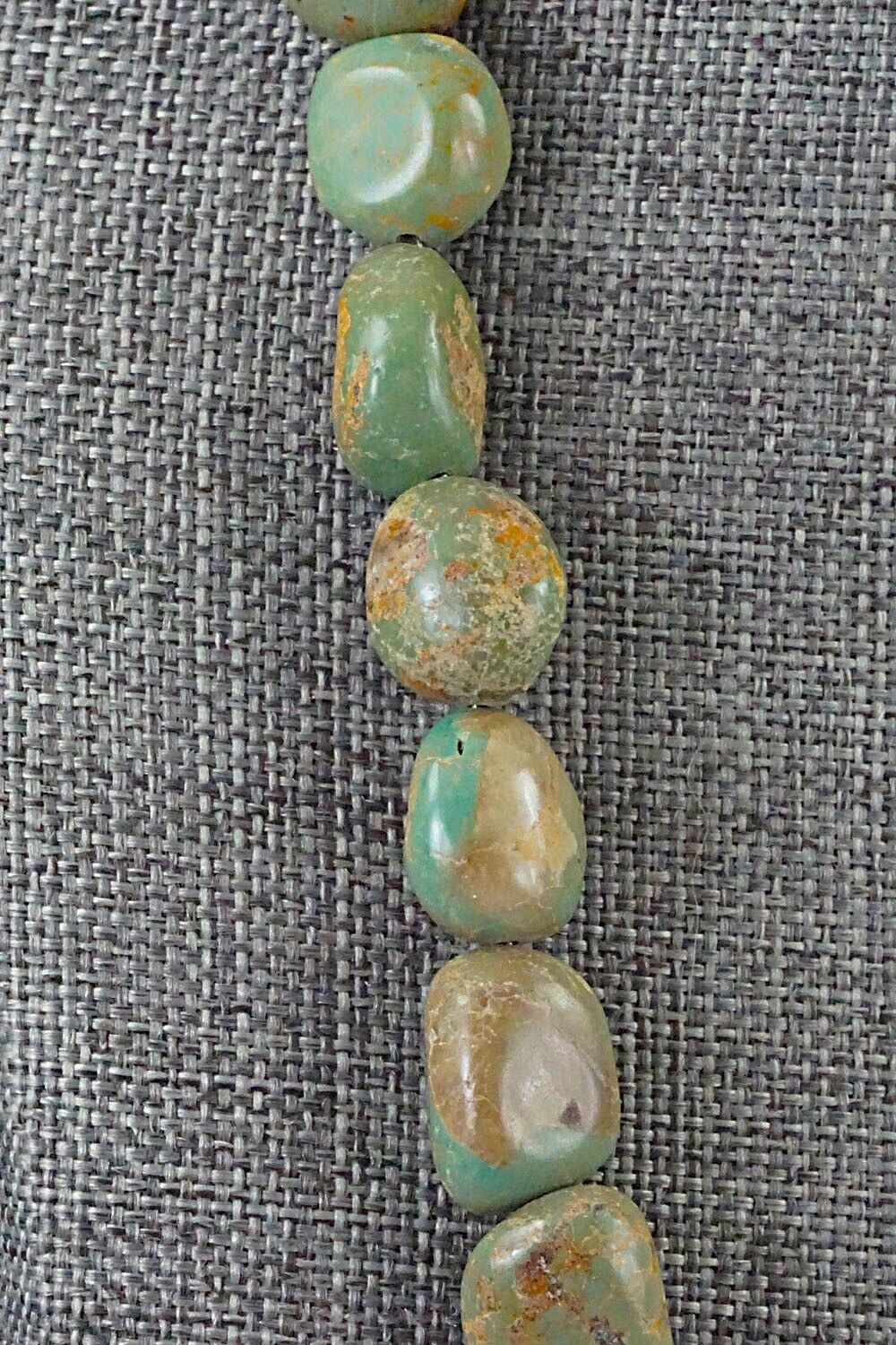 Turquoise & Sterling Silver Necklace 24" - Louise Joe