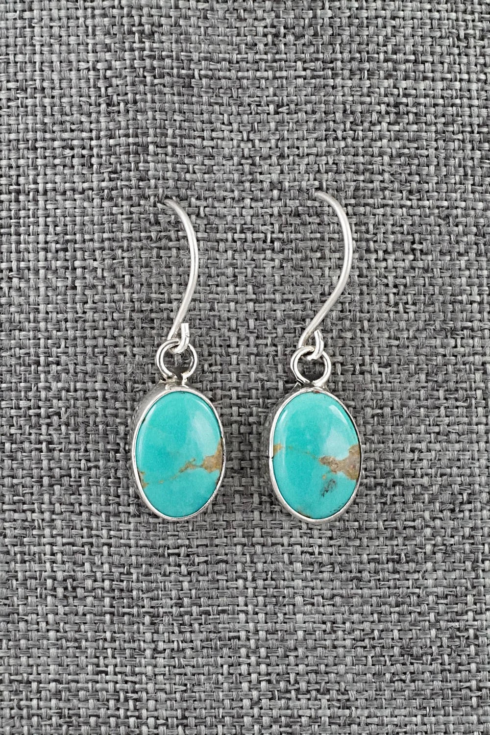 Turquoise & Sterling Silver Earrings - Rosemary Saunders