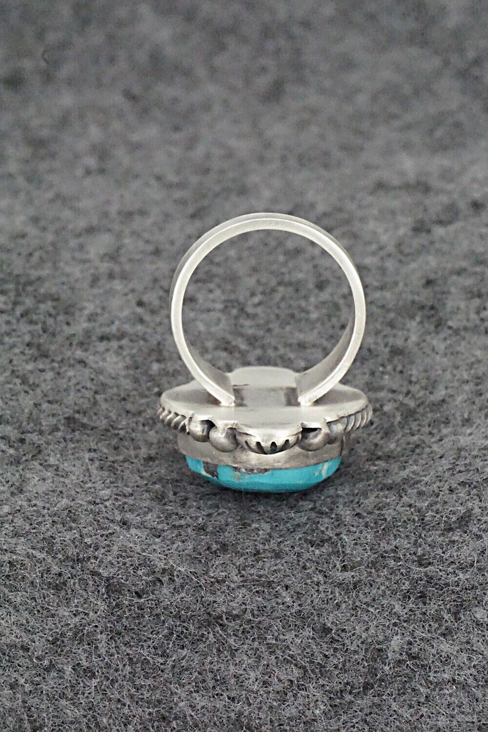 Turquoise & Sterling Silver Ring - Daniel Benally - Size 5.5