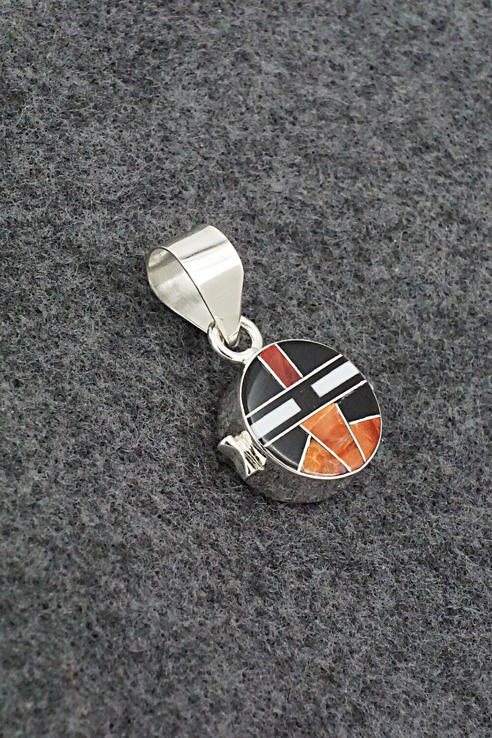Multi-Stone & Sterling Silver Double-Sided Pendant - Edison Yazzie