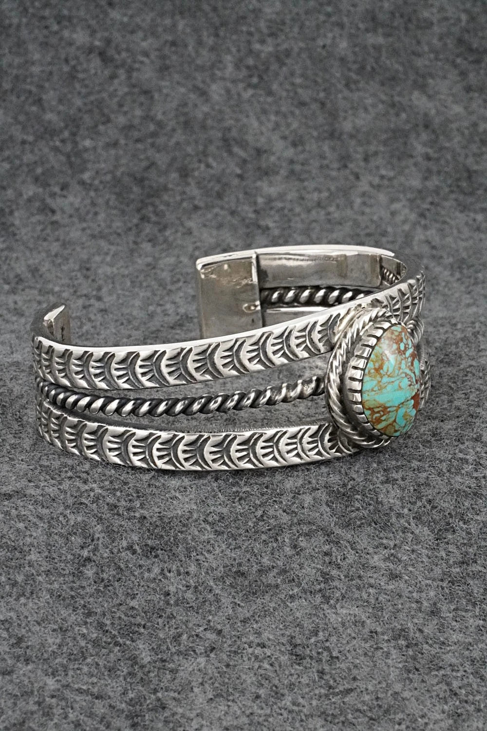 Turquoise & Sterling Silver Bracelet - Roland Dixson