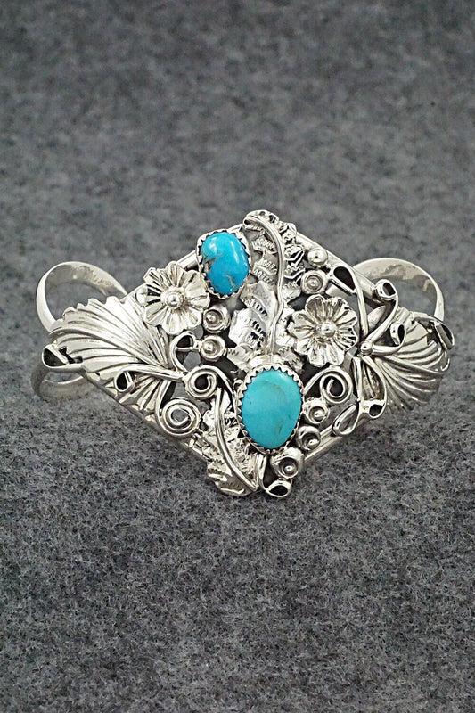 Turquoise and Sterling Silver Bracelet - Harry Yazzie