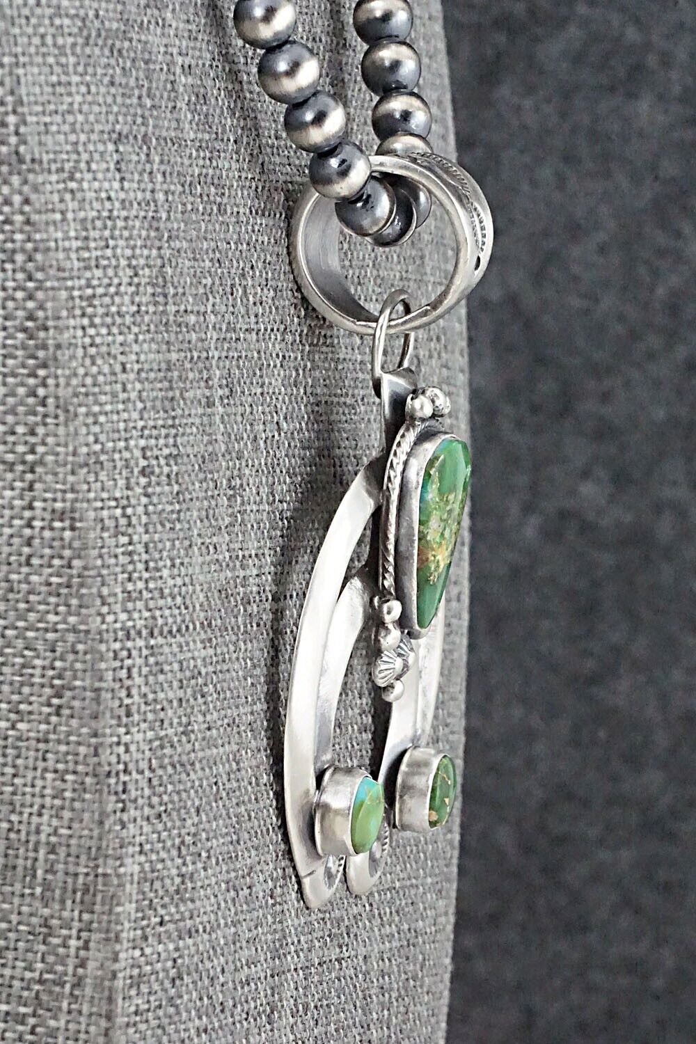 Turquoise & Sterling Silver Necklace - Paige Gordon