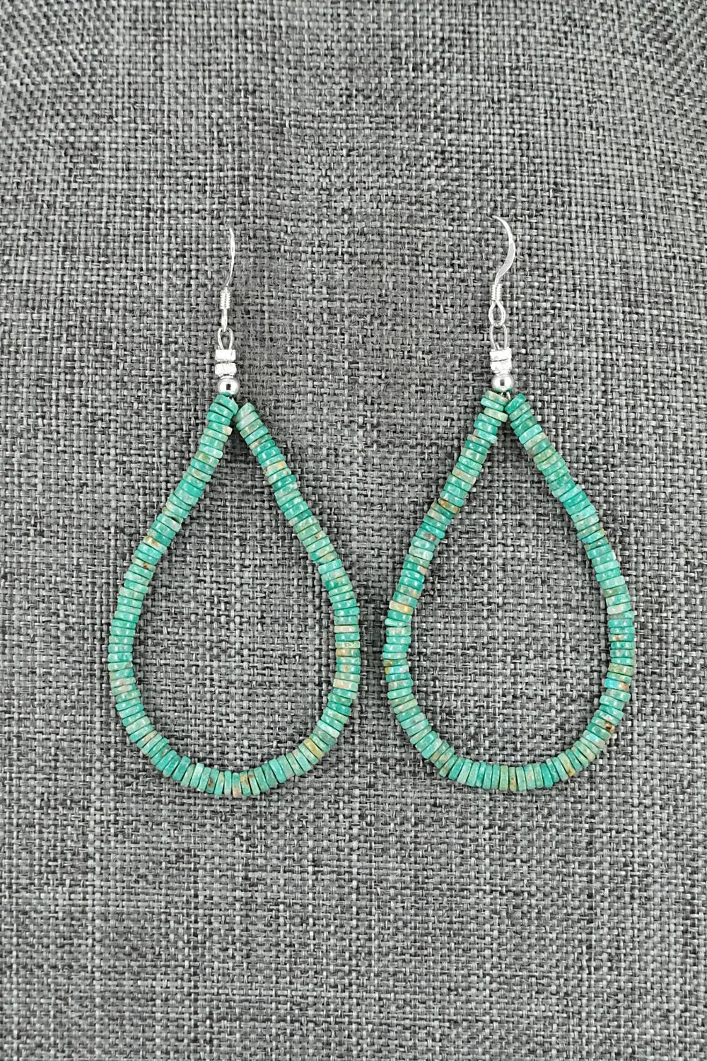 Turquoise & Sterling Silver Earrings - Doreen Jake