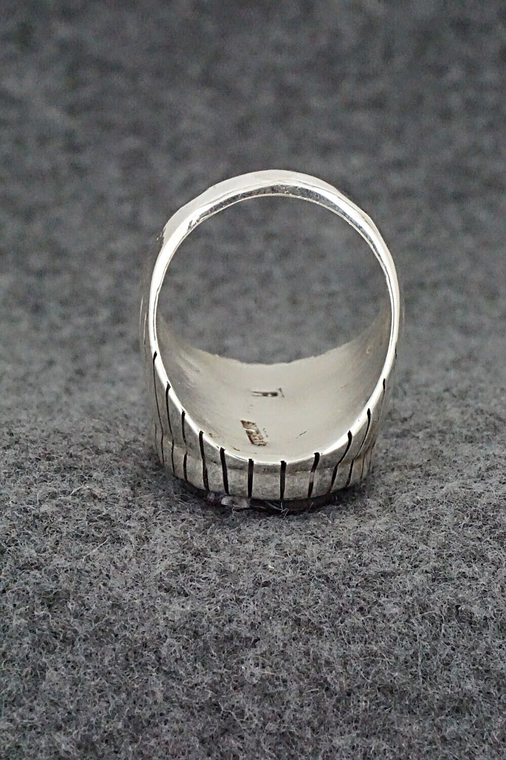 White Buffalo & Sterling Silver Ring - Trevor Jack - Size 9.75