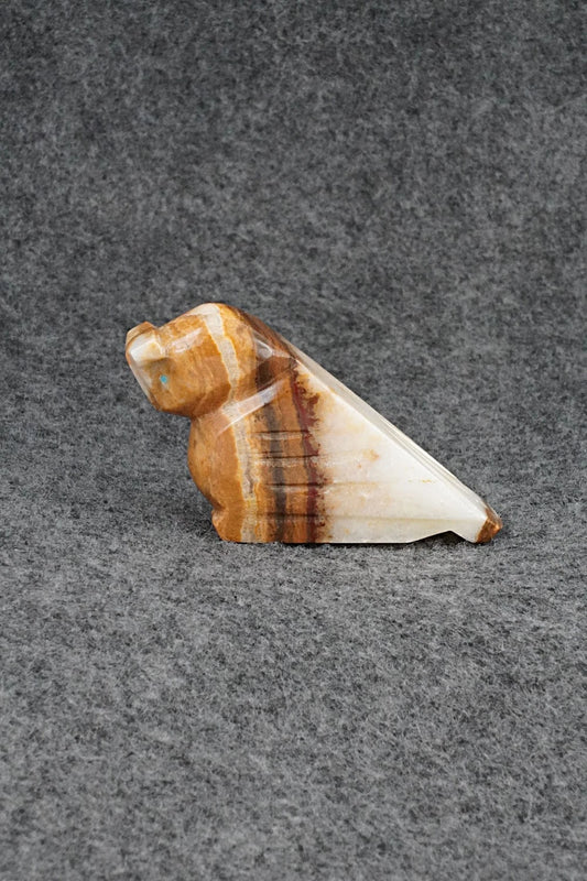 Owl Zuni Fetish Carving - Abby Panteah Quam