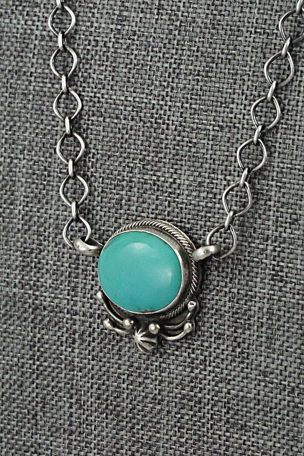 Turquoise & Sterling Silver Necklace - Kathleen Livingston