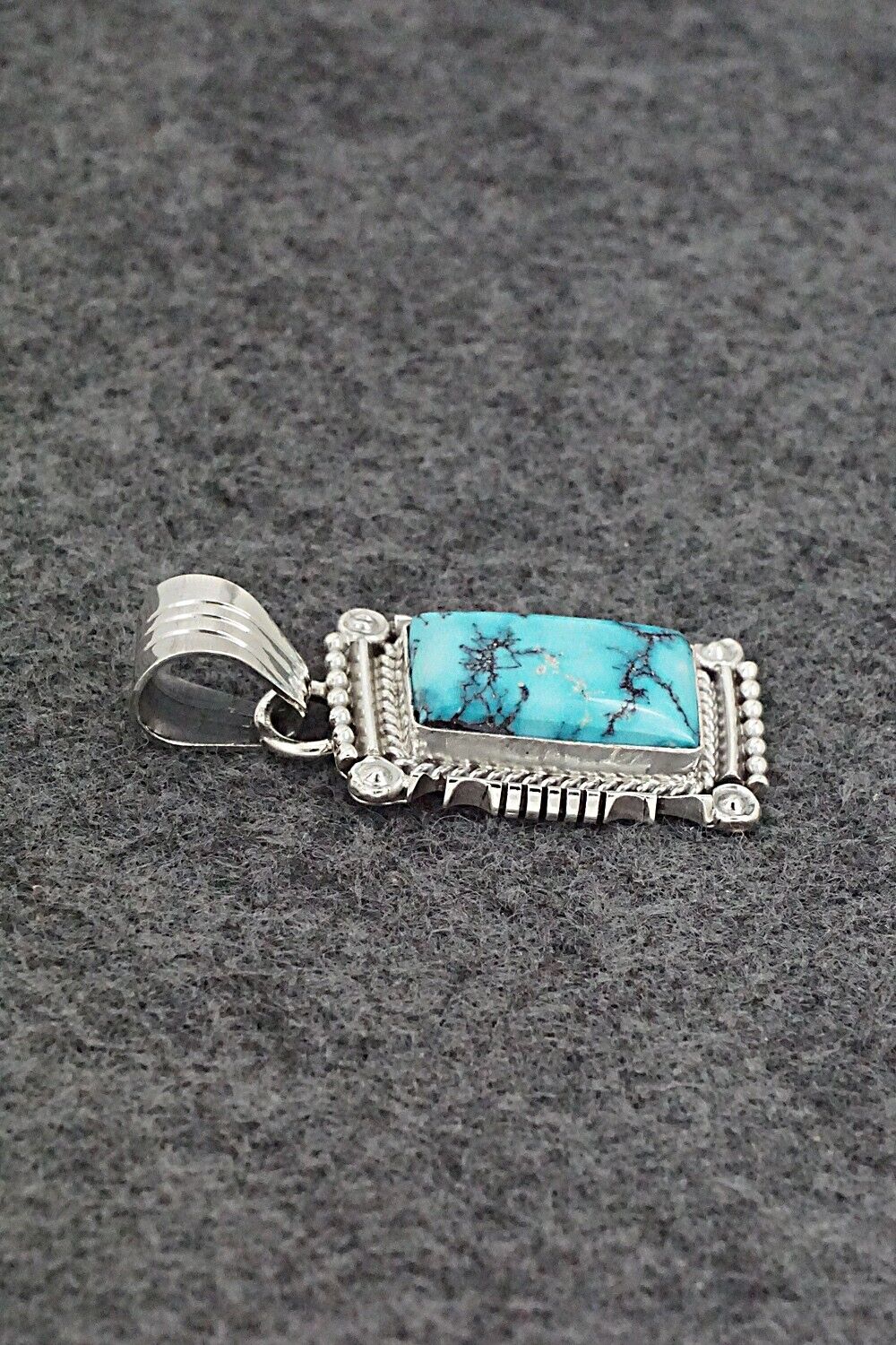 Turquoise & Sterling Silver Pendant - Daniel Benally