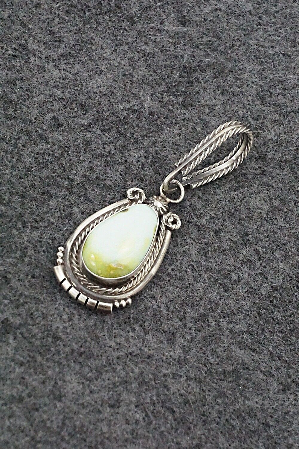 Variscite & Sterling Silver Pendant - Samuel Yellowhair