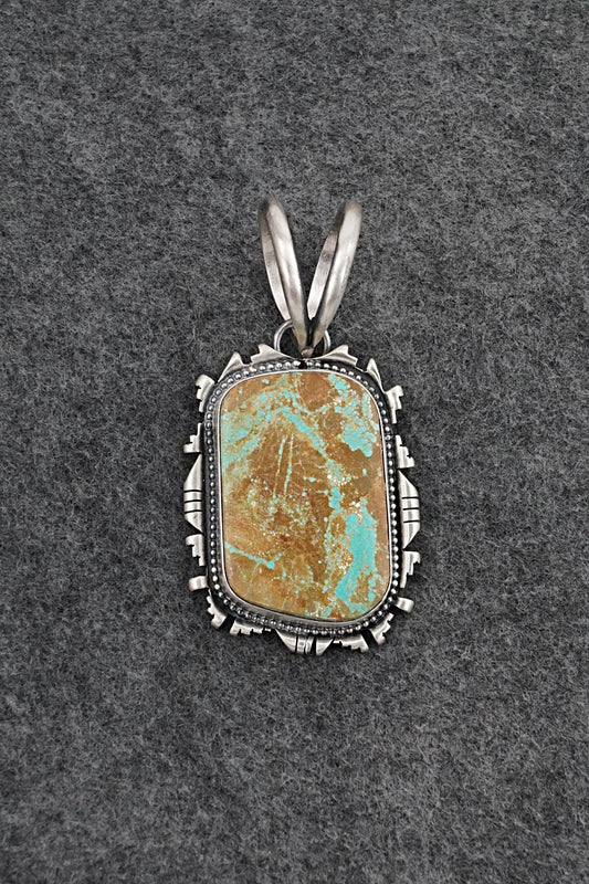Turquoise & Sterling Silver Pendant - Randy Billy