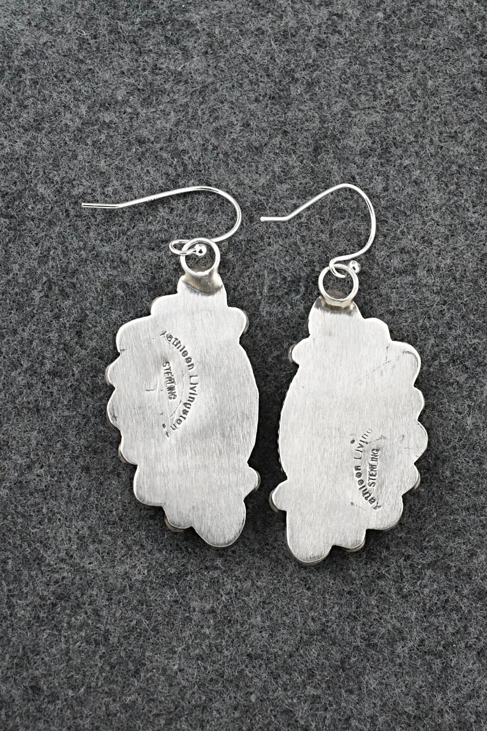 Turquoise & Sterling Silver Earrings - Kathleen Livingston