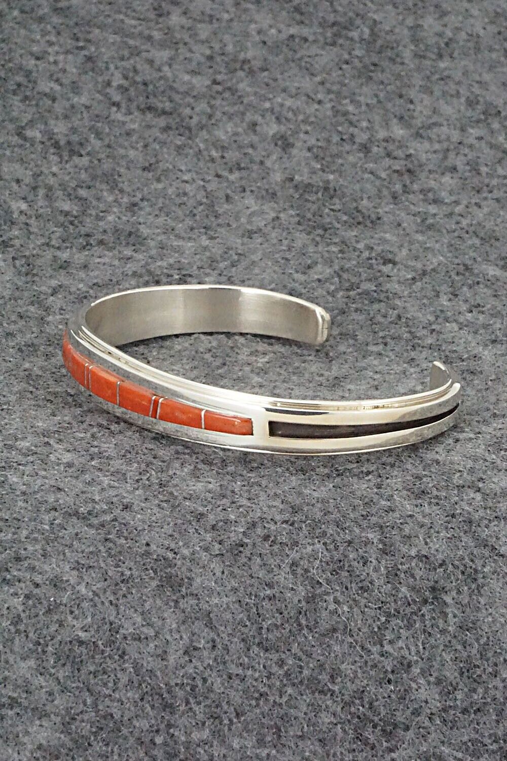 Coral & Sterling Silver Bracelet - Wilbert Muskett