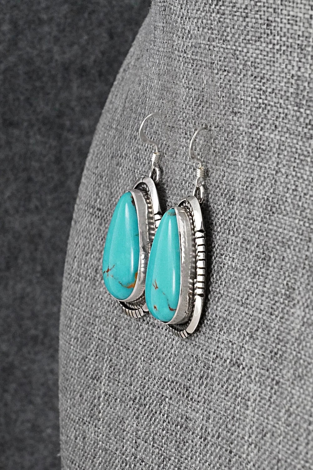 Turquoise & Sterling Silver Earrings - Irene Kee