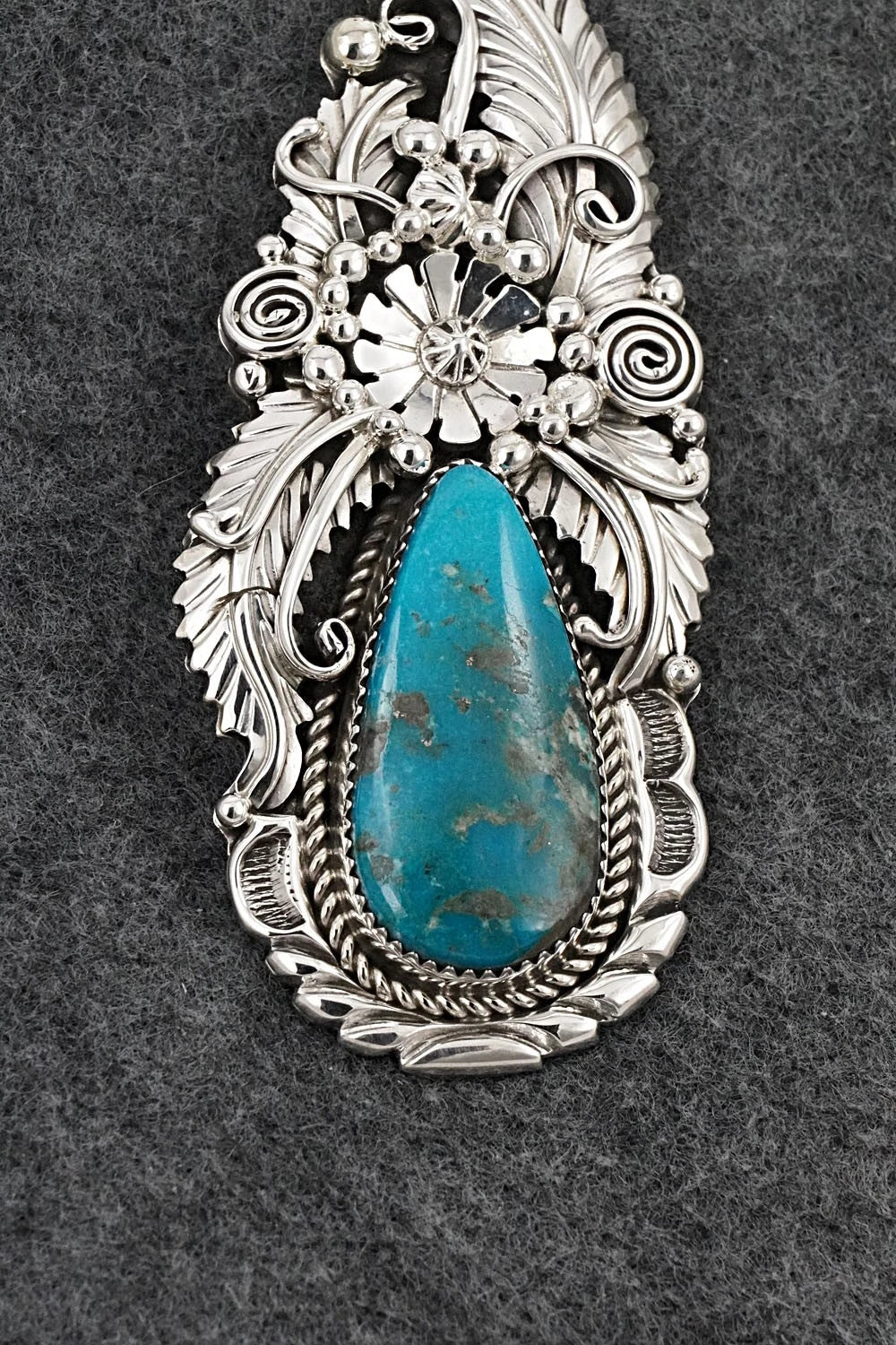 Turquoise & Sterling Silver Pendant - Albert Smith