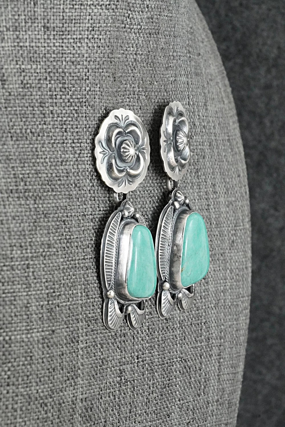 Turquoise & Sterling Silver Earrings - Randy Boyd