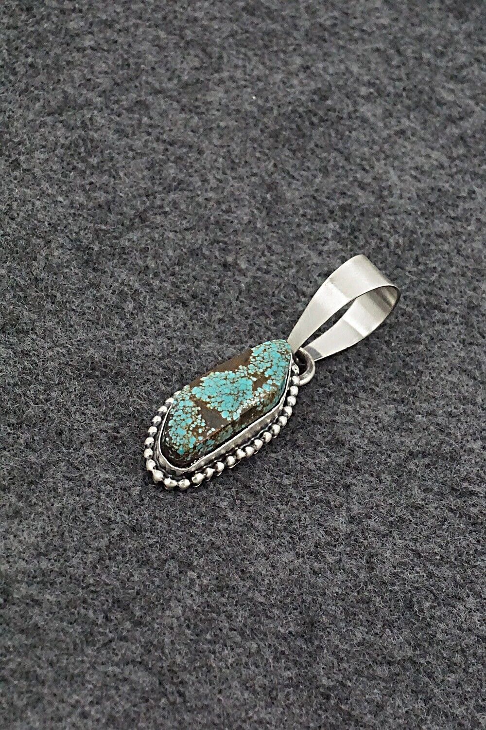 Turquoise & Sterling Silver Pendant - Randy Billy