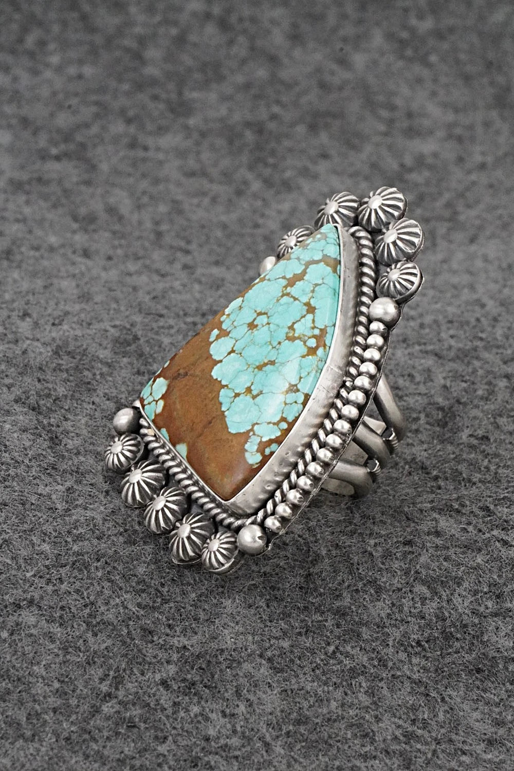Turquoise & Sterling Silver Ring - Michael Calladitto - Size 7.5