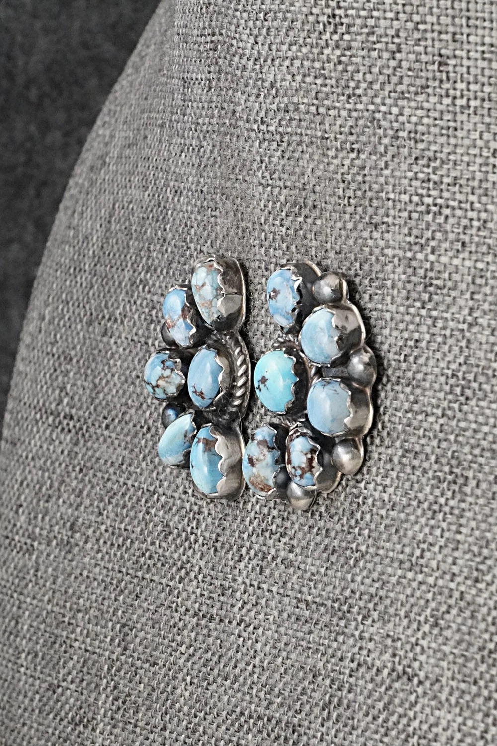 Turquoise & Sterling Silver Earrings - Phil Garcia