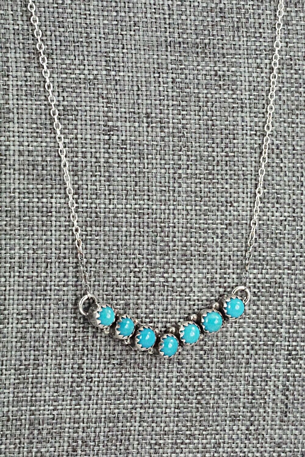 Turquoise & Sterling Silver Necklace - Renell Chaco