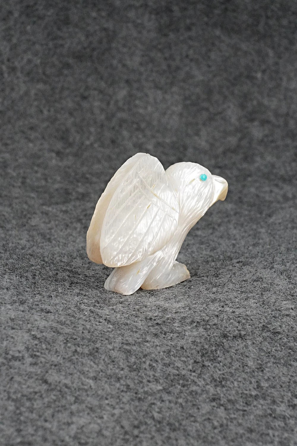 Eagle Zuni Fetish Carving - Jonas Hustito