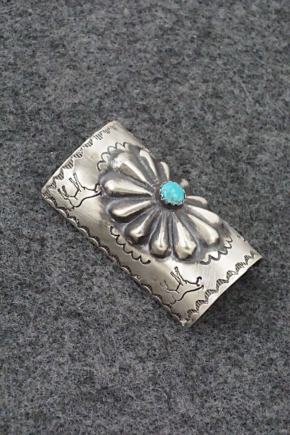 Turquoise & Sterling Silver Hair Pin - Arlene Soce