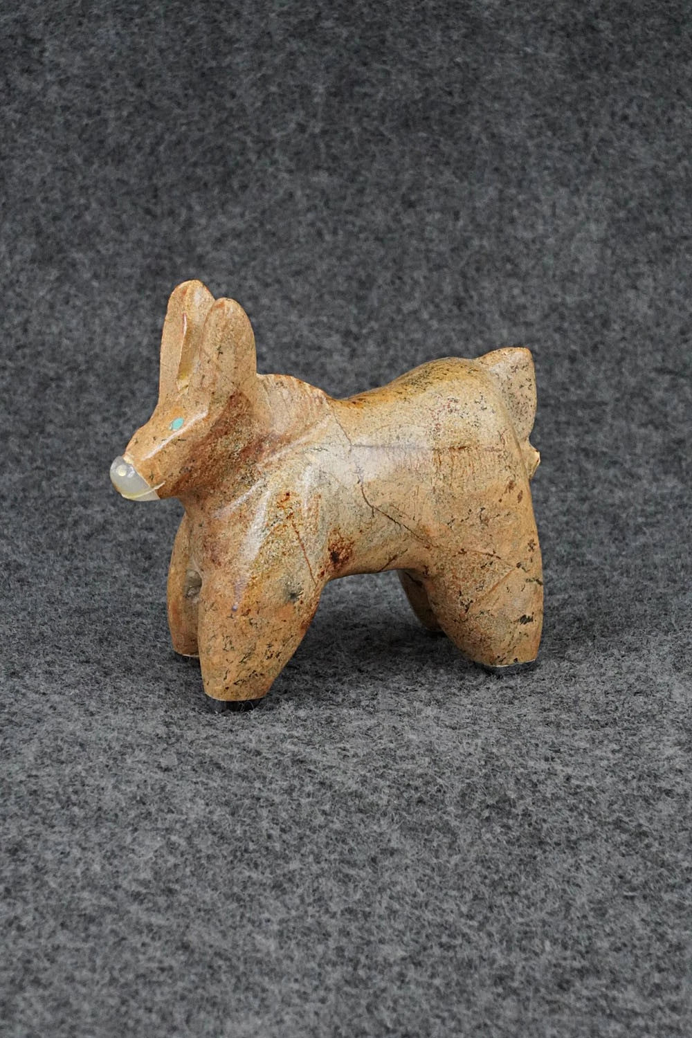 Donkey Zuni Fetish Carving - Freddie Leekya